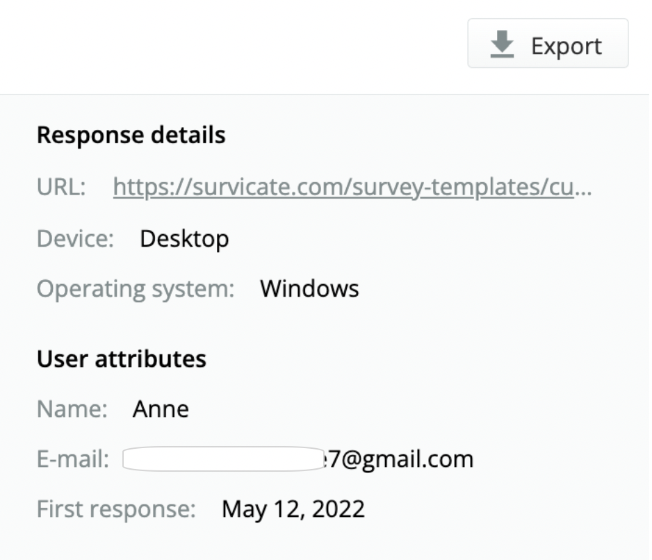 Survicate captures demographic data