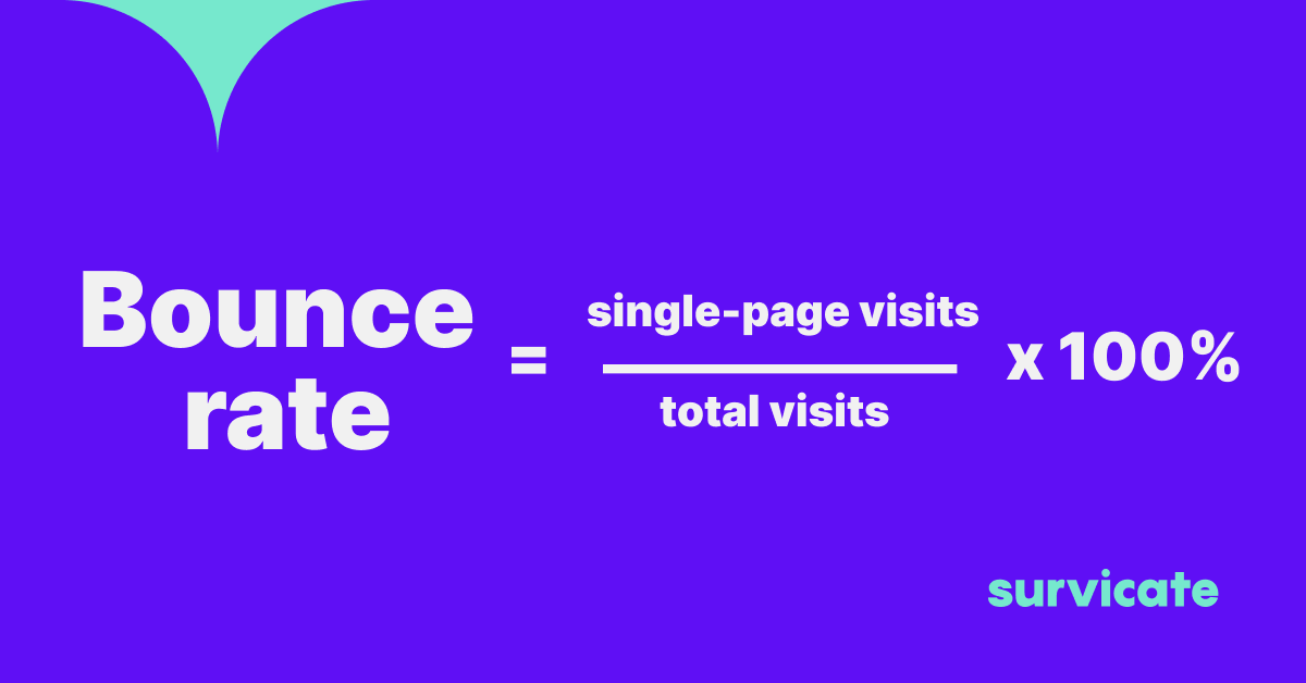 bounce rate formula