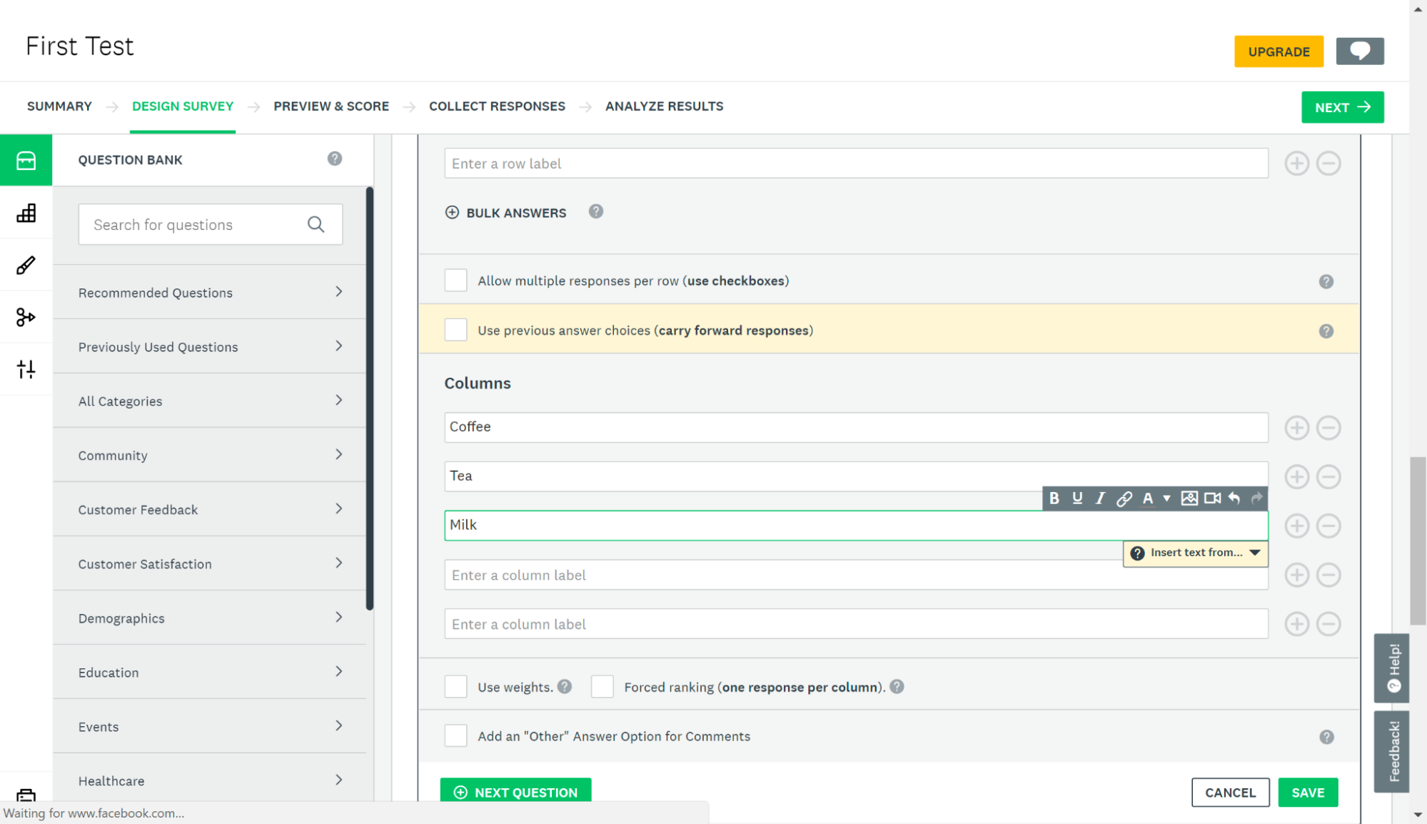 Email Survey Tools - SurveyMonkey