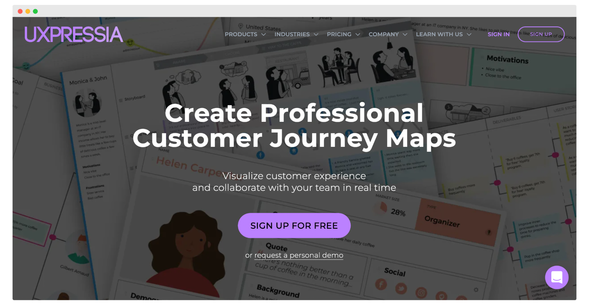 Customer Journey Mapping tools - Uxpressia