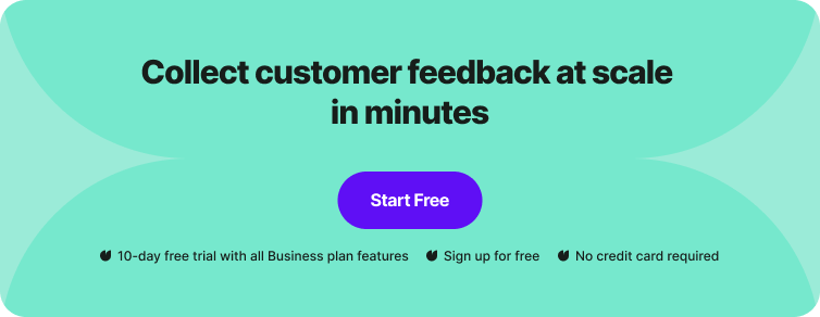 collect customer feedback banner